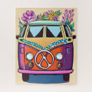 Search for retro hippie puzzles Van
