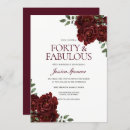 Search for forty and fabulous 40th birthday invitations Party