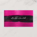 Search for hot pink and black business cards Girly
