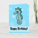 Search for seahorse birthday cards Aquatic