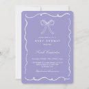 Search for bow baby girl shower invitations Minimalist