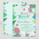 Search for tropical leaves baby shower invitations For kids
