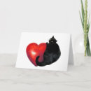 Search for black cat valentines day cards Red