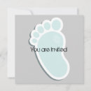 Search for footprint baby shower invitations For her