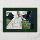 Search for real foil wedding thank you cards Script