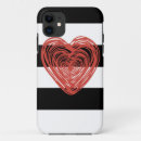 Search for striped heart iphone cases White