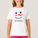 Search for snowman face tshirts Winter