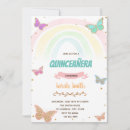 Search for rainbow butterfly invitations Gold