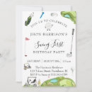 Search for golf party invitations Watercolor