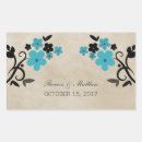 Search for aqua wedding stickers Elegant