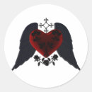 Search for black wing stickers Heart
