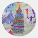 Search for winter scene stickers Blue