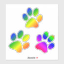 Search for red dog paw stickers Puppy