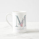 Search for monogrammed m mugs Floral