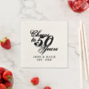 Search for 50th anniversary wedding napkins Vintage
