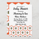 Search for honeycomb baby shower invitations Honey bee