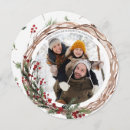 Search for circular christmas cards Rustic