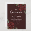 Search for red rose quinceanera invitations Elegant