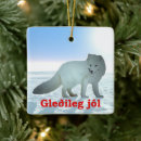 Search for arctic fox christmas tree decorations Snow