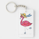 Search for cute flamingo key rings Bird