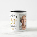 Search for happy 60th birthday mugs Photo collage