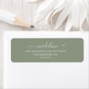 Search for green wedding return address labels Script
