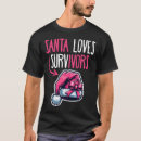 Search for breast cancer christmas tshirts Santa