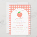 Search for one sweet peach birthday invitations Summer