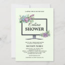 Search for virtual baby shower invitations Purple