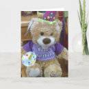 Search for child birthday cards Teddy bear