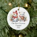 Search for engagement ring christmas tree decorations Our first christmas engaged