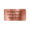 Search for rose gold foil return address labels Trendy