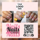 Search for nail salon window decals Blush pink black