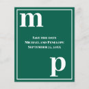 Search for jewel tone save the dates Emerald green