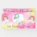 Search for unicorn birthday party banners For her