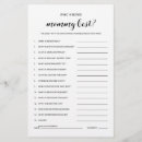 Search for mommy or daddy quiz Black and white
