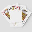 Search for monogrammed playing cards Calligraphy script