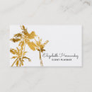 Search for palm tree business cards Gold