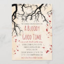 Search for blood splatter invitations Zombie undead vampire theme