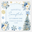 Search for snowflake birthday stickers Our little snowflake