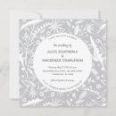 Search for silver wedding invitations Floral