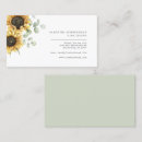 Search for sunflower business cards Watercolor