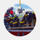 Search for fireman christmas tree decorations Fire engine