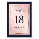 Search for rose gold table cards Pink