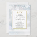 Search for monogram baby shower invitations Gender neutral