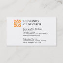 Search for university business cards Minimal