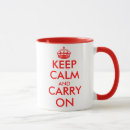 Search for keep calm crown mugs Red