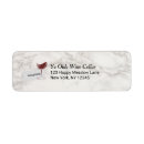 Search for red wine return address labels Modern