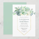 Search for green succulent wedding invitations Green and white