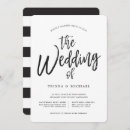 Search for black and white striped wedding invitations Script